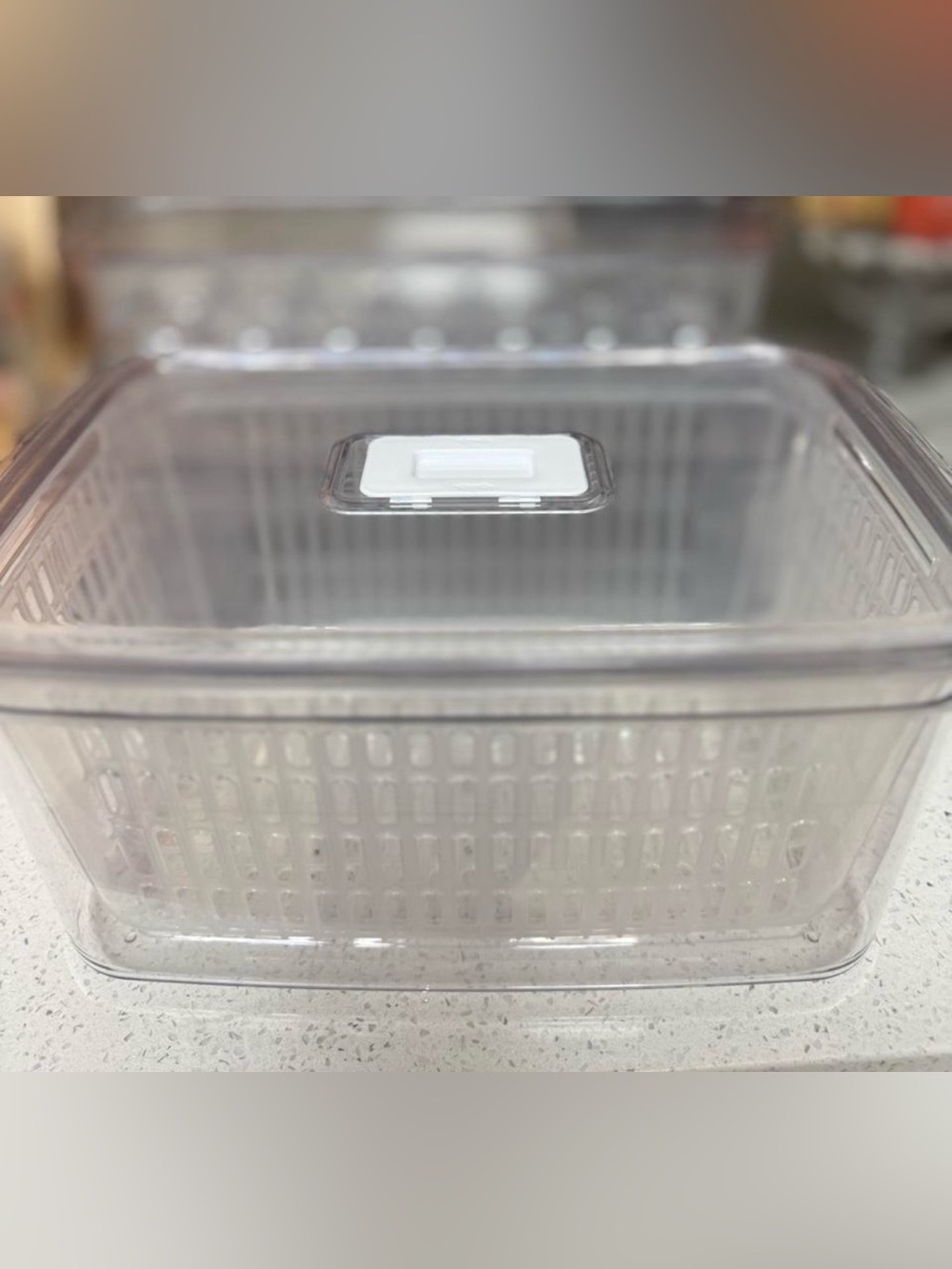 Refrigerator large Plastic Food Storage Containers (2 sizes)